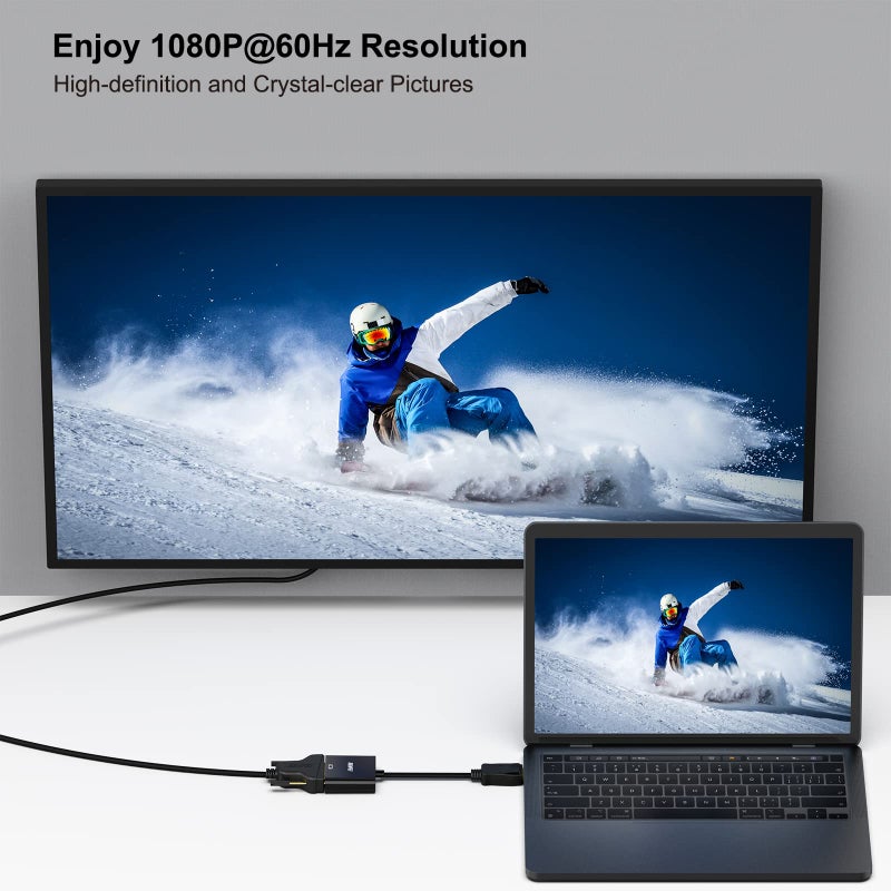 BENFEI DisplayPort to DVI, Gold-Plated DP to DVI Adapter (Male to Female) Compatible for Lenovo, Dell, HP and Other Brand - Image 5